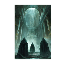 Monks in the cathedral