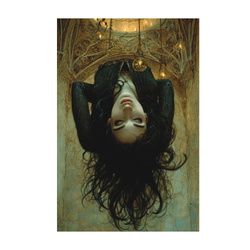 Woman upside down